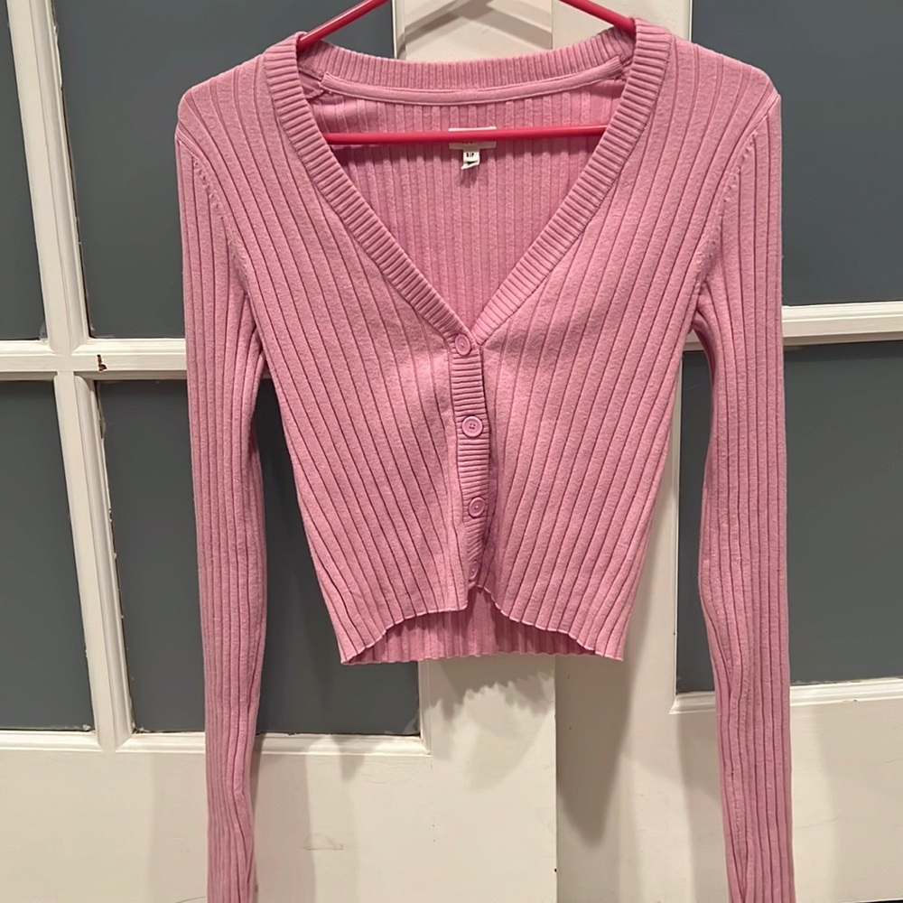 Aerie pink cardigan
